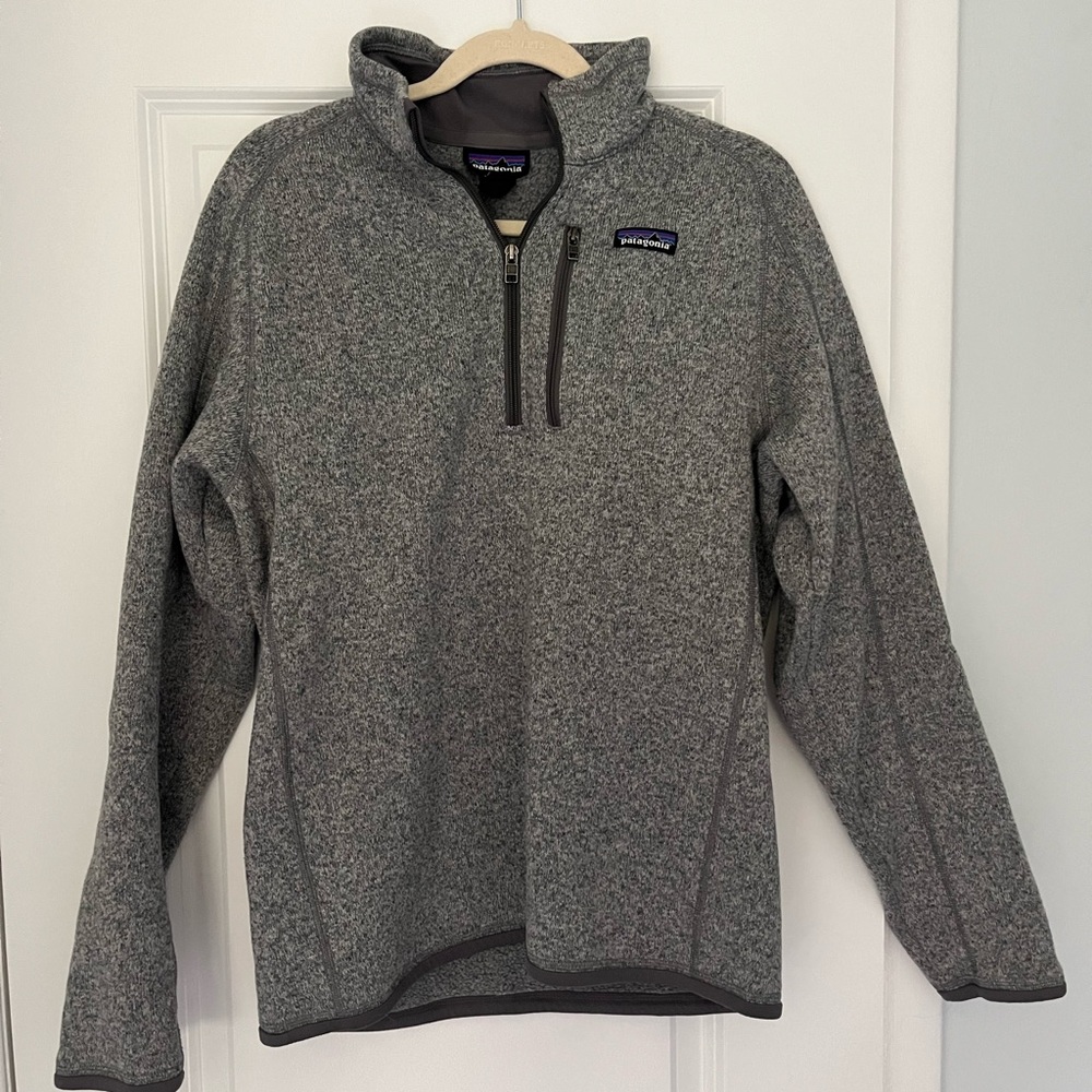 Patagonia Gray Fleece Quarter Zip